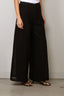 Forte_Forte - Broek - ''Broderie Anglalse" Embroidery Muslin Pants -  Noir