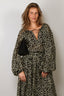 Francoise - Jurk - Tabatha - Polka Dot Black / Yellow