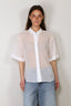 RÓHE - Blouse - Embroidered Muslin Shirt - Optic White