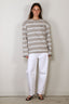 BYLOTTE Studios - Top - Lily Longsleeve - Grey Melange / White / Black