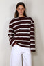 BYLOTTE Studios - Top - Lily Longsleeve - Bordeaux / White / Navy