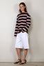 BYLOTTE Studios - Top - Lily Longsleeve - Bordeaux / White / Navy