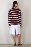 BYLOTTE Studios - Top - Lily Longsleeve - Bordeaux / White / Navy