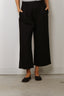 Denimist - Broek - Cropped Double Pleat Wide Leg Chino - Black