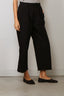 Denimist - Broek - Cropped Double Pleat Wide Leg Chino - Black