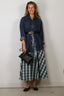 Suzie Kondi - Rok - Kyria Circle Skirt Plaid Cotton Poplin - Ivy Multi