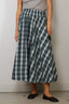 Suzie Kondi - Rok - Kyria Circle Skirt Plaid Cotton Poplin - Ivy Multi