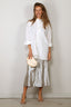 6397 - Blouse - Minimalist Tuxedo Shirt - White