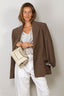 Golden Goose - Blazer - Journey W's Double Breasted Blazer W Tunnel - Stone Gray