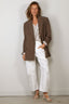 Golden Goose - Blazer - Journey W's Double Breasted Blazer W Tunnel - Stone Gray