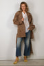 Rotate - Jacket - Oversize Suede - Morel