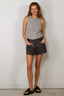R13 - Short - X-BF Short - Charcoal Grey Linen