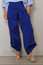 Tibi - Broek - Nylon Snap Pull On Jogger - Blue