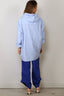 6397 - Blouse - Hooded Shirt - Blue Stripe