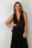 Forte_Forte - Top - Co/Se Voile And Lace Top - Noir