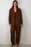 Tibi - Blazer - Garment Dyed Silk Cotton Liam Blazer - Brown