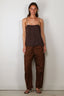 Tibi - Top - Summer Slip Cami - Chocolate Brown