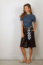 Tibi - T-shirt - Stretch Denim Baby T - Classic Wash