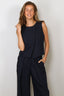 TWP - Top - High Neck Hidden Placket Vest - Night Sky