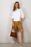 Forte_Forte - Short - Slubbed Linen Viscose Bermuda Pants - Gold