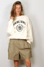 Anine Bing - Sweater - Miles Sweatshirt Collegiate - Cream