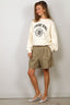 Anine Bing - Sweater - Miles Sweatshirt Collegiate - Cream