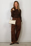 Tibi - Broek - Garment Dyed Silky Cotton Winslow Pull On Pant - Brown