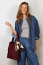 Suzie Kondi - Blouse - Kappa Button-Up Shirt Denim - Aegean