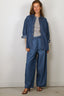 Suzie Kondi - Blouse - Kappa Button-Up Shirt Denim - Aegean