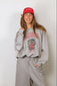 Ganni - Sweater - Isoli Crewneck Margot Kitty Print - Paloma