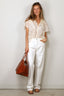 Forte_Forte - Blouse - ''Petites Fleurs'' Embroidery Voile Bohemmienne Shirt - Butter