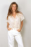 Forte_Forte - Blouse - ''Petites Fleurs'' Embroidery Voile Bohemmienne Shirt - Butter