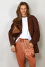 Tibi - Blazer - Garment Dyed Silk Cotton Liam Blazer - Brown
