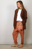 Tibi - Blazer - Garment Dyed Silk Cotton Liam Blazer - Brown