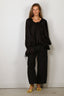 Francoise - Blouse - Jade - Black