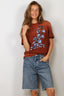 Golden Goose - T-Shirt - Journey W's T-Shirt Regular Dyed - Picante