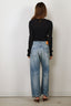 Tibi - Top - Ribbed Sweater Crewneck Pullover - Navy