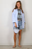 Anine Bing - T-Shirt - Johnny Cropped Tee - Washed Grey