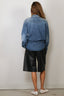 6397 - Blouse - Denim Western Shirt - Light Ash Blue
