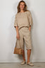 Liya - Short - Culotte Racer Double Face - Sand