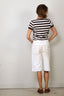 Suzie Kondi - T-Shirt - Carpi Tee Striped Terry - Truffle Ivory Stripe