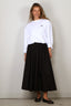 Suzie Kondi - Rok - Kyria Circle Skirt Solid Cotton Poplin - Black