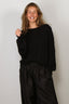 Suzie Kondi - Trui - Kismet Crewneck Sweater Slub Cashmere - Black