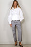 RÓHE - Broek - Crushed Check Pyjama Trousers - Mini Grey Check