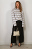 BYLOTTE Studios - Top - Lily Longsleeve - Grey Melange / White / Black