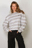 BYLOTTE Studios - Top - Lily Longsleeve - Grey Melange / White / Black