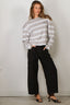 BYLOTTE Studios - Top - Lily Longsleeve - Grey Melange / White / Black