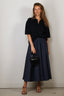 Suzie Kondi - Rok - Kyria Circle Skirt Solid Cotton Poplin - Navy