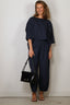 Suzie Kondi - Broek - Delos Pants Cotton Poplin - Navy