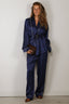 Forte_Forte - Jacket - "Le Club" Print Envers Satin Robe De Chambre - Notte